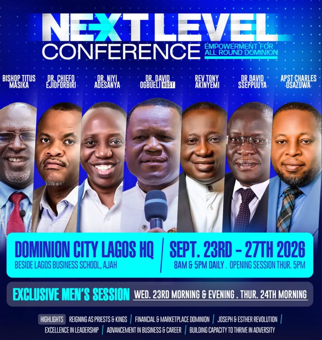 Next Level Conference flyer